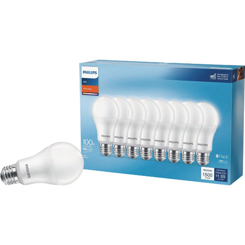 Philips A19 Medium LED Light Bulb; Mfg #589051