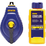 Irwin STRAIT-LINE Speed-Line Chalk Line Reel and Chalk; Mfg #IWHT48442BC