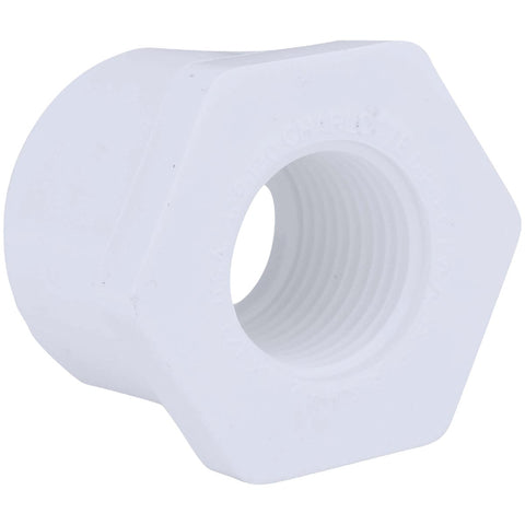 Charlotte Pipe SPGxT Reducing PVC Bushing; Mfg #PVC 02108  0700HA