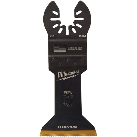 Milwaukee OPEN-LOK Titanium Enhanced Bi-Metal Oscillating Blade; Mfg #49-25-1261