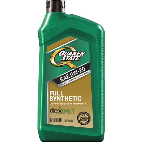 Quaker State Full Synthetic Motor Oil; Mfg #550046176