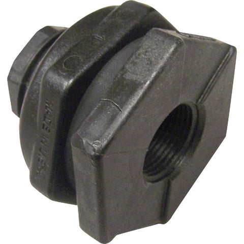 Abbott Rubber Poly-Alloy Bulkhead Adapter; Mfg #TF34PE