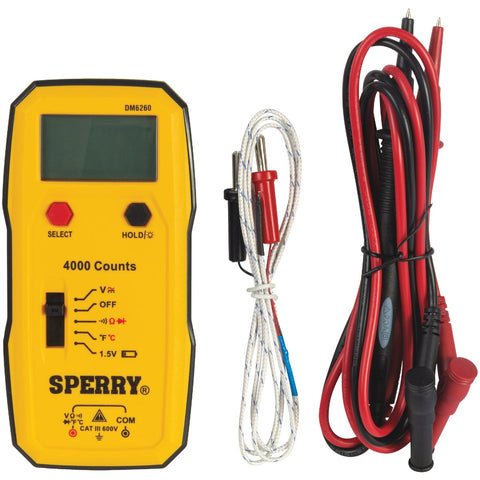 Sperry 7-Function Digital Multimeter; Mfg #DM6260