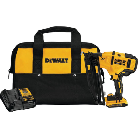 DeWalt 20V MAX Cordless Angled Finish Nailer Kit; Mfg #DCN660D1