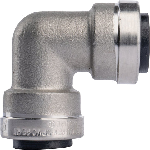 QuickFitting Push-to-Connect Stainless Steel 90-Degree Elbow; Mfg #SS813R