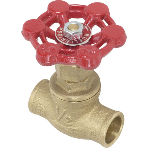 ProLine Cast-Brass Compression Straight Stop Valve; Mfg #105-503NL