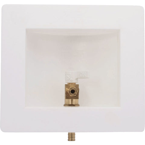 SHARKBITE 1/2 In. x 1/4 In. Ice Maker Outlet Box; Mfg #25740
