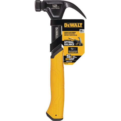 DEWALT Smooth-Face Curved Claw Hammer with Steel Handle; Mfg #DWHT51001