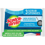 Scotch-Brite Non-Scratch Scrub Sponge; Mfg #MP-3-8-D