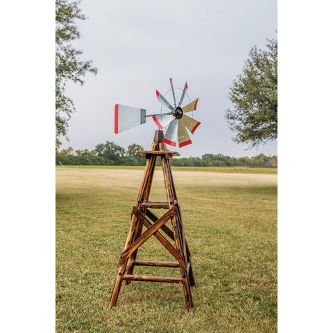 Leigh Country Char-Log Windmill; Mfg #TX93457