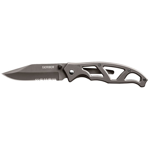Gerber Paraframe I Serrated Folding Knife; Mfg #22-48445