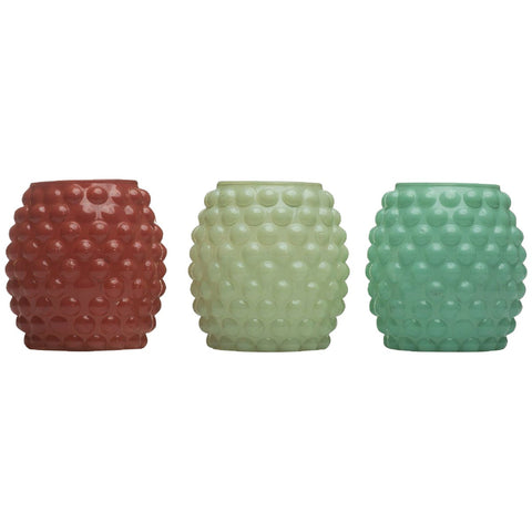 Tiki Bubble Glass Votive Citronella Candle; Mfg #1417042