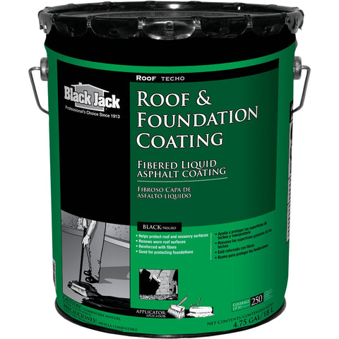 Black Jack Fibered Roof & Foundation Coating; Mfg #9/30/6125