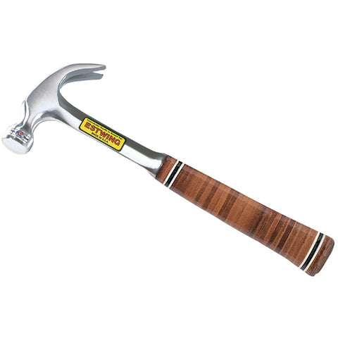 Estwing Leather-Covered Steel Handle Claw Hammer; Mfg #E16C