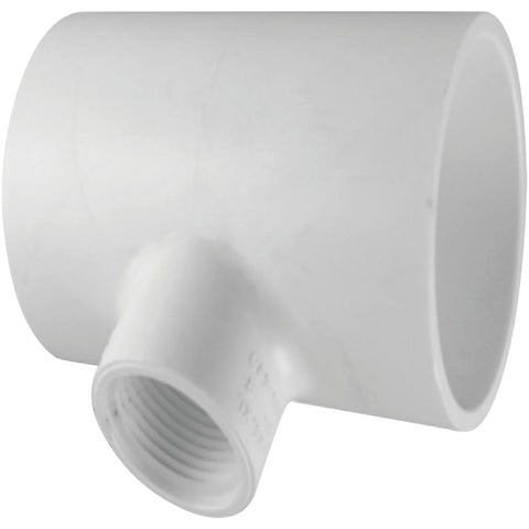 Charlotte Pipe Schedule 40 Pressure Solvent X Threaded Tee; Mfg #PVC 02401  4900HA