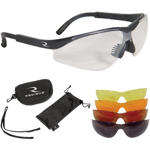 Radians T-85 5-Lens Interchangeable Shooting Glasses Kit; Mfg #T85RC
