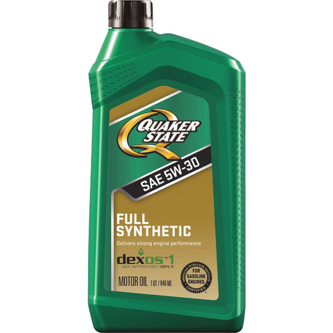 Quaker State Full Synthetic Motor Oil; Mfg #550046169