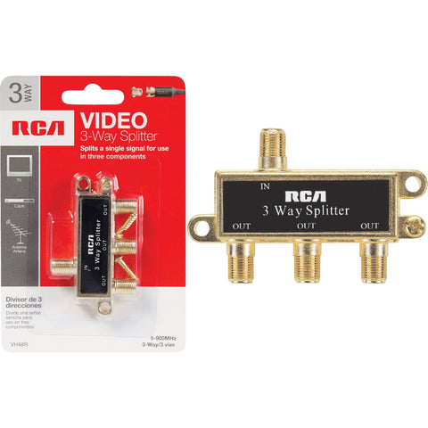 RCA 3-Way Coaxial Splitter; Mfg #VH48R