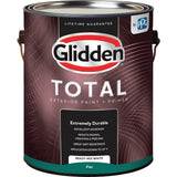 Glidden Total Exterior 100% Acrylic Latex Paint + Primer; Mfg #GLTEX10WH/01