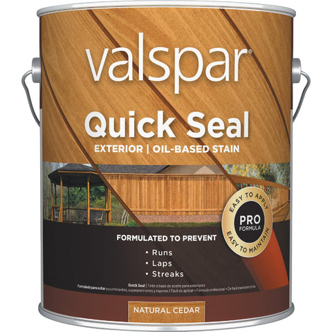 Valspar Quick Seal Brown Exterior Oil Finish; Mfg #VL1028015-16