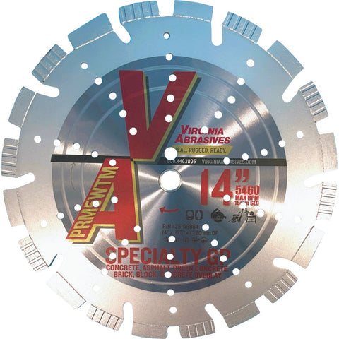Virginia Abrasives Premium Diamond Blade; Mfg #425-08864