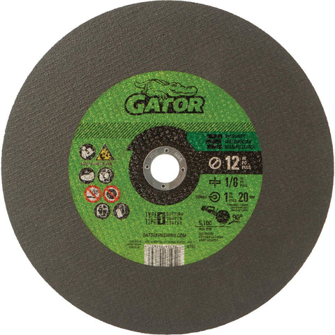 Gator Masonry Cut-Off Wheel; Mfg #9765