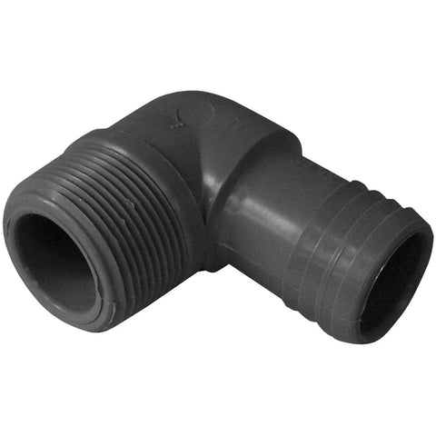 Boshart Male Polypropylene Insert Elbow; Mfg #UPPME-15