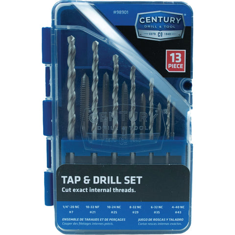 Century Drill & Tool 13 Tap & Die Set; Mfg #98901
