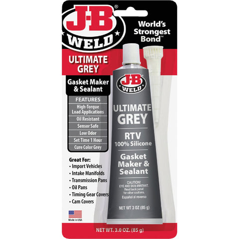 J-B Weld Ultimate Grey RTV Silicone Gasket & Sealant; Mfg #32327