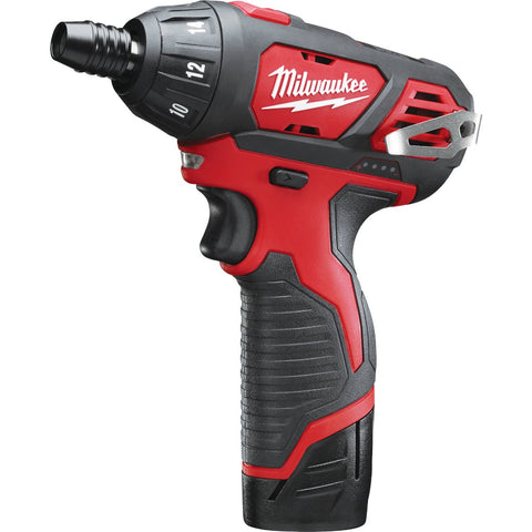 Milwaukee M12 Compact Lithium-Ion Cordless Screwdriver Kit; Mfg #2401-22