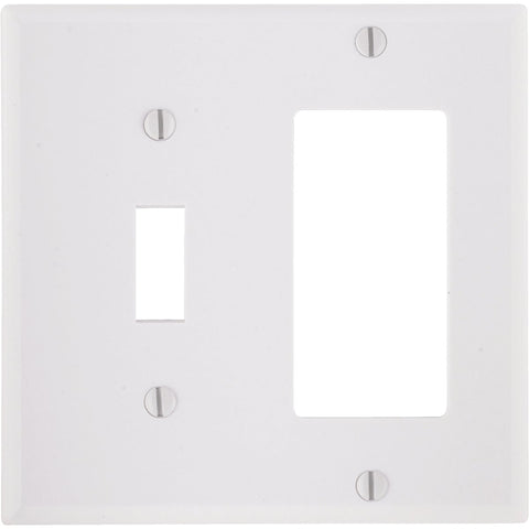 Leviton Decora Combination Wall Plate; Mfg #005-80405-00W