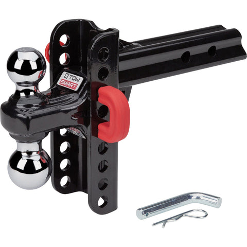 TowSmart X-Mount Adjustable Dual Ball Mount with U-Pin & Clip; Mfg #9455