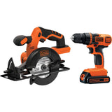 Black & Decker 20V MAX Li-Ion Circular Saw & Drill Cordless Tool Combo Kit; Mfg #BD2KITCDDCS