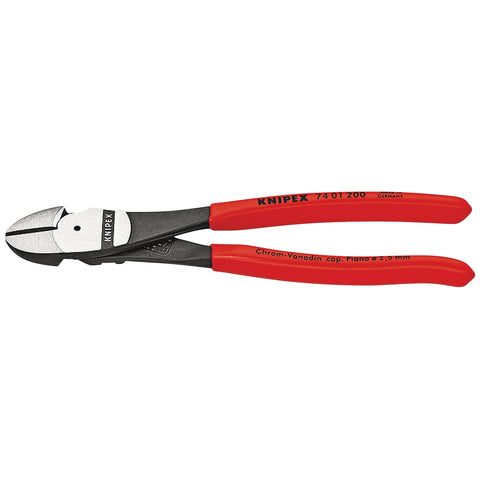 Knipex 8 In. High Leverage Diagonal Cutting Pliers; Mfg #7401200SBA