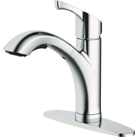 Home Impressions Single Handle Lever Pull-Out Kitchen Faucet; Mfg #FP4A0120CP-JPA1