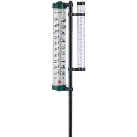 Acu-Rite Rain Gauge & Thermometer Combo; Mfg #02345A3