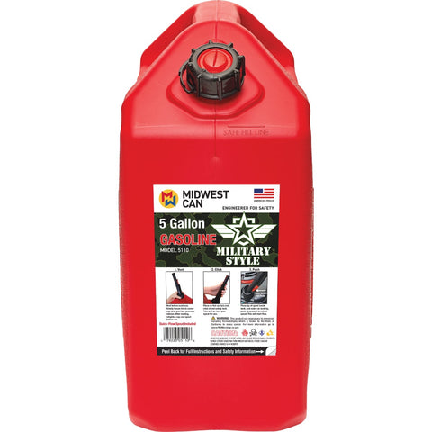 Midwest Can Military Style Fuel Can; Mfg #5110