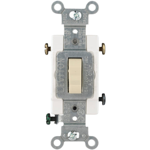 Leviton Grounded Commercial Grade Quiet 3-Way Switch; Mfg #S07-CS315-2IS