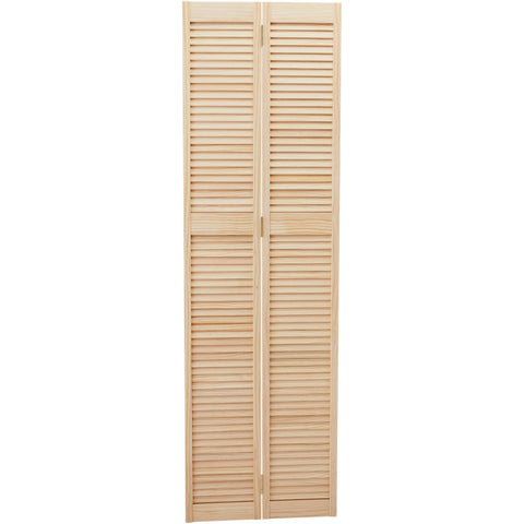 Alexandria Moulding Natural Pine Bi-Fold Door; Mfg #PN2068LLOB1