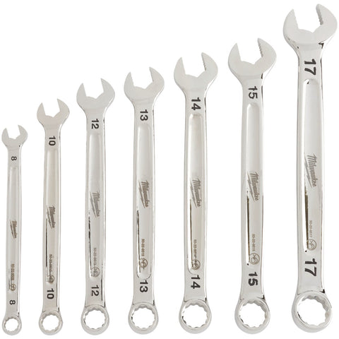 Milwaukee 7-Piece Metric Combination Wrench Set; Mfg #48-22-9507
