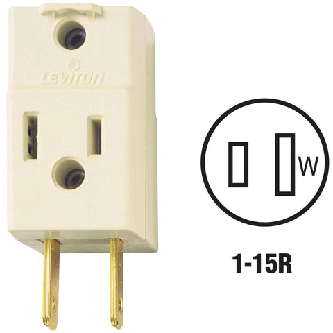 Leviton Triple Outlet Cube Tap; Mfg #009-00531-00I