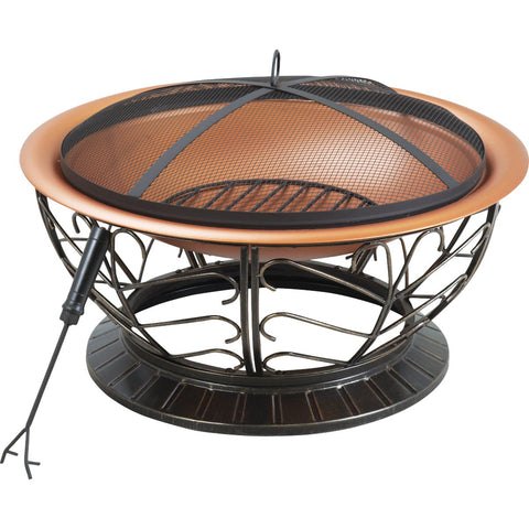Outdoor Expressions 30 In. Coppertone Fire Pit; Mfg #FT-114(2)