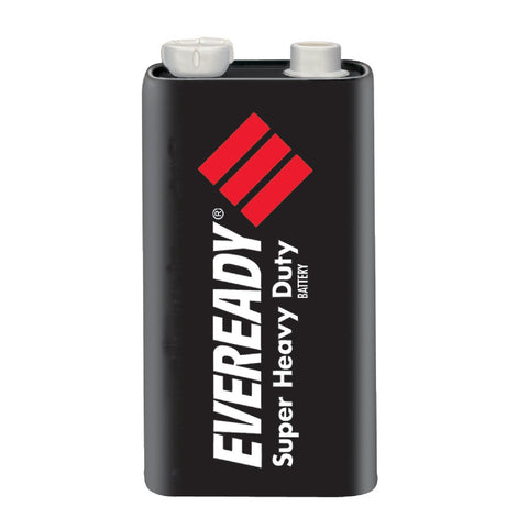 Eveready Super Heavy Duty 9V Carbon Zinc Battery; Mfg #1222SW