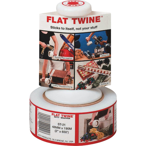 Nifty Flat Twine 2 In. X 650 Ft. Stretch Wrap with Handle Display; Mfg #FST2130D