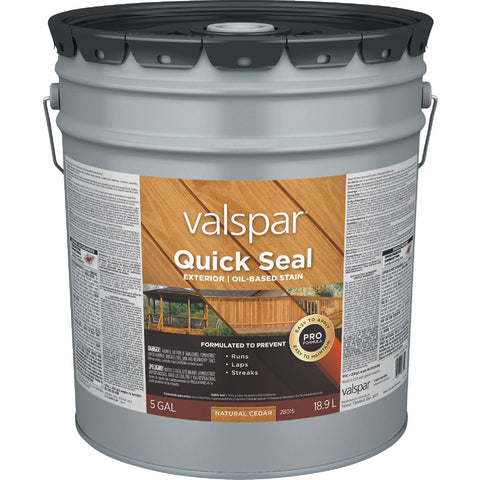 Valspar Quick Seal Brown Exterior Oil Finish; Mfg #VL1028015-20