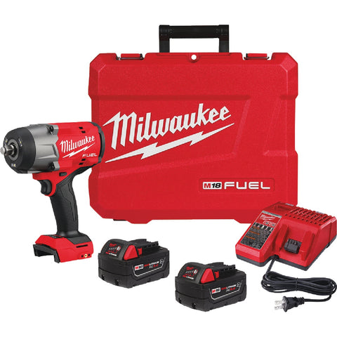 Milwaukee M18 FUEL Lithium-Ion High Torque Brushless Cordless Impact Wrench Kit; Mfg #2967-22