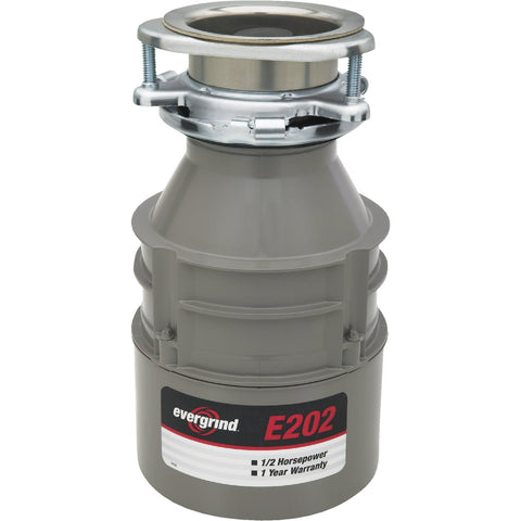 Evergrind 1/2 HP Garbage Disposer; Mfg #E202