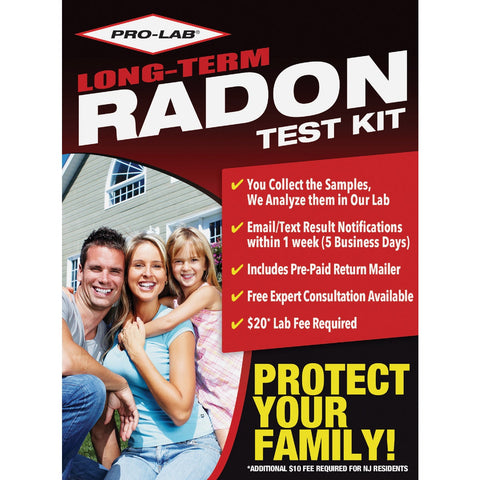 Long-term Radon Test Kit; Mfg #RL116