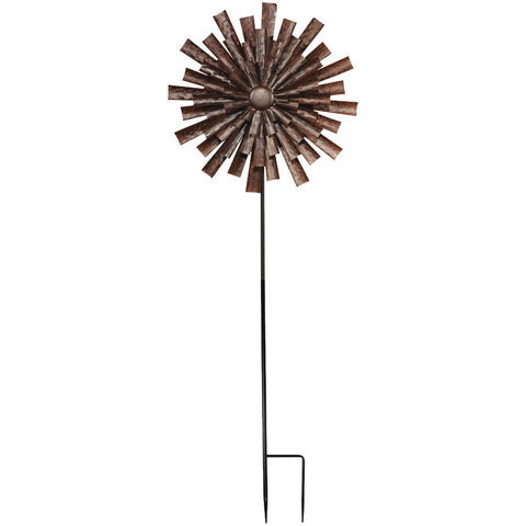 Alpine Floral Kinetic Wind Spinner Lawn Stake; Mfg #MZP588