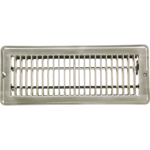 Home Impressions Stamped Brass Floor Register; Mfg #1FL0412SN-NH